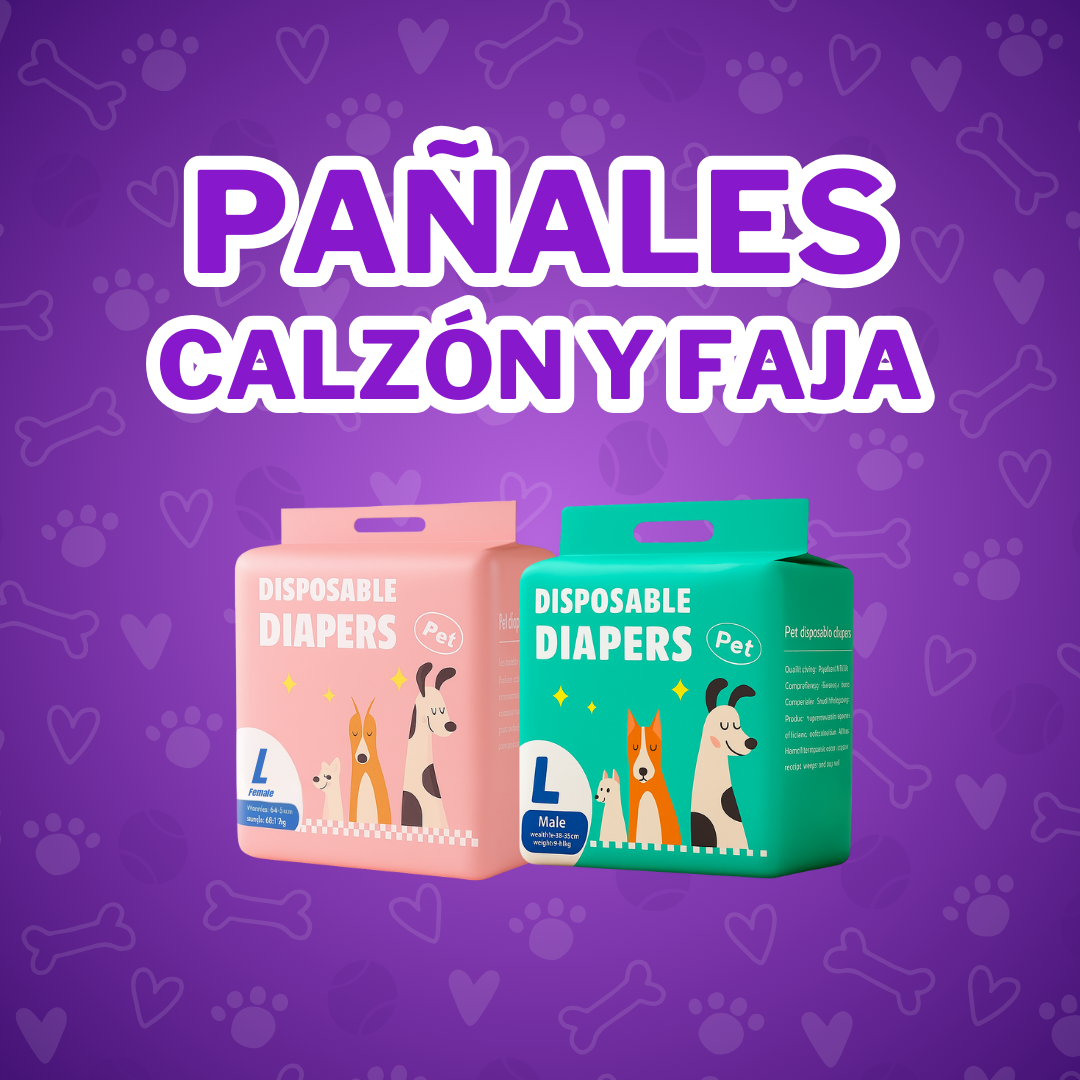 Pañales tipo calzón y faja