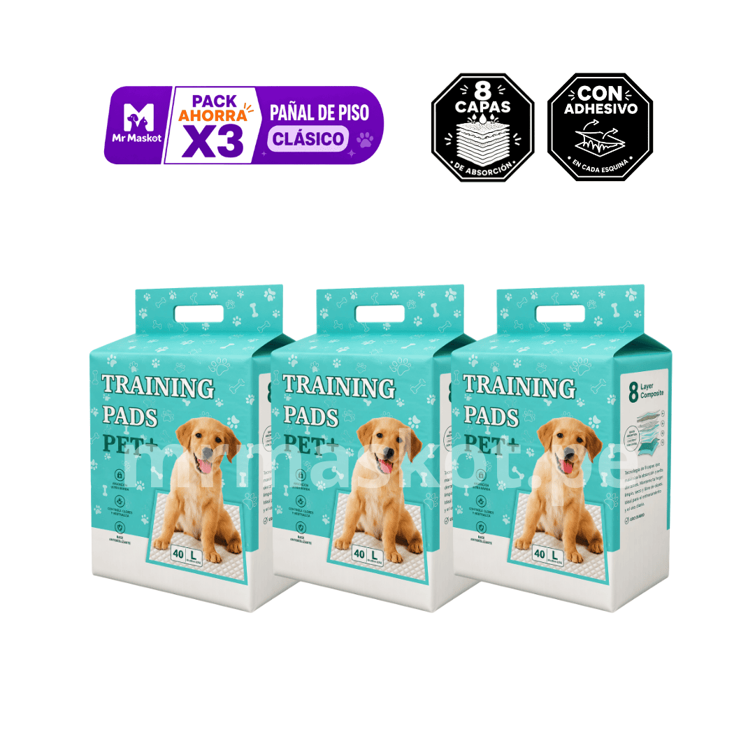 Pañal de piso Clásico 8 capas - Talla L [120 unid.]
