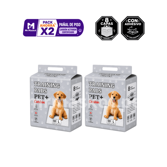 Pañal de piso Carbón Activado 8 capas - Talla L [100 unid.]