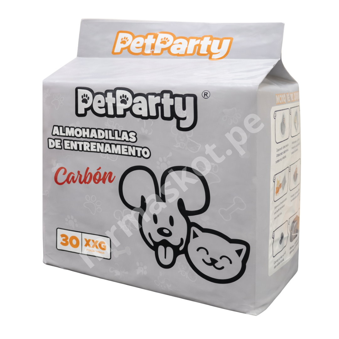 PetParty Carbón Almohadillas de entrenamiento - Talla XXG [30 unid.]